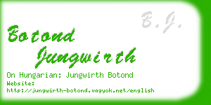 botond jungwirth business card